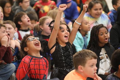 Students Celebrating