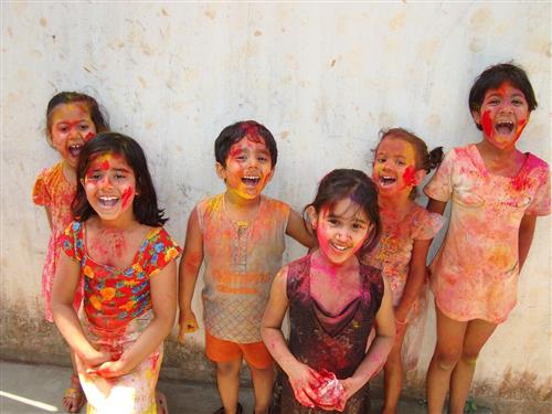 Children celebrating Diwali