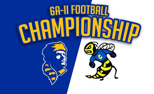 6A-II Football Championship - Pioneer Logo - Yellowjacket Logo