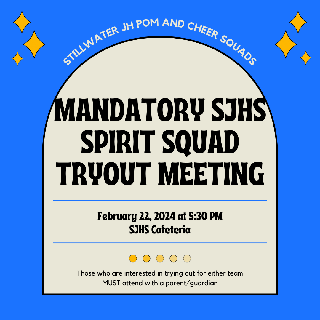 Mandatory JHS Spirit Squad Meeting