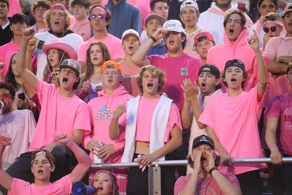  Students at the 2021 Pink Out Football Game