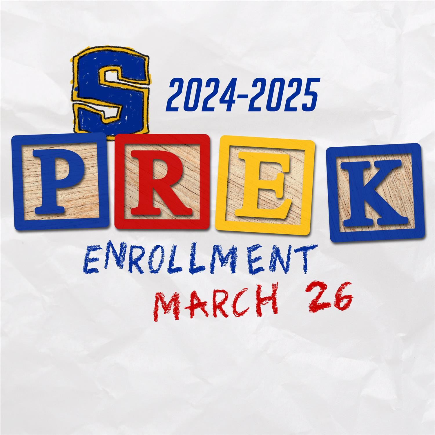 PreK Enrollment March 26